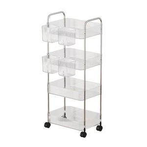 Étagère de rangement mobile de luxe léger pour la maison, étagère de rangement multi-niveaux, supports et étagères de rangement pour articles de location et collations - Product Image 1