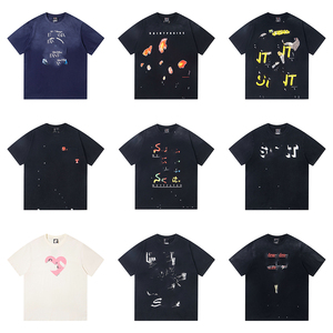 <span class=keywords><strong>T</strong></span>-shirt tendance Saimt Michell pour hommes, style streetwear américain, 100% coton, délavé à l'acide, vintage, manches courtes, vente en gros - Product Image 1