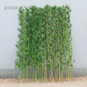 Different Sizes Factory Wholesale 3M Outdoor Fence Decoration Bamboo Leaves Artificial Plant Tree