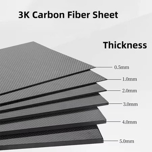 Venta al por Mayor de Fábrica, Lámina de Fibra de Carbono 100% Personalizada, 1mm 1.5mm 2mm 2.5mm 3mm - Product Image 3