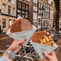 Support jetable pour gaufres bulle, gaufres et biscuits, en papier alimentaire gaufré biodégradable, avec logo personnalisé, pour Stroopwafels et gaufres néerlandaises