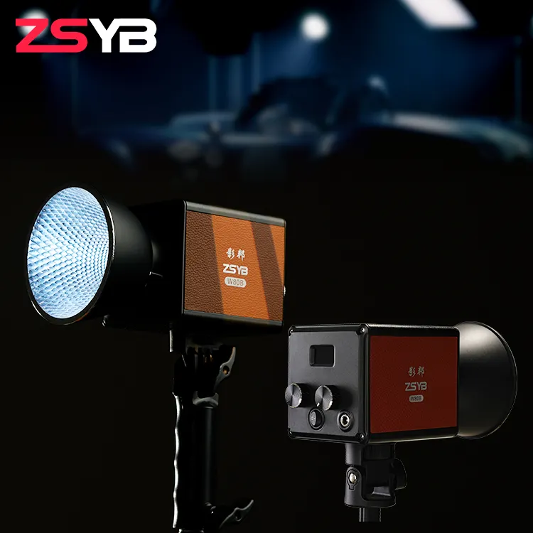 ZSYB APP ควบคุม CRI97 CCT เลือก Youtube Tiktok ยิง 80 วัตต์ LED ถ่ายภาพเติมแสงสําหรับวิดีโอ