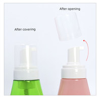 Emballage cosmétique souple en PET coloré écologique 100 ml 200 ml 300 ml Bouteille de mousse pour le corps Bouteille en plastique Bouteille de shampoing avec pompe