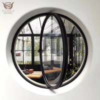 Ventana Circular Giratoria de 360 Grados con Marco de Aleación de Aluminio y Apertura Vertical para Diseño Arquitectónico de Hoteles Modernos