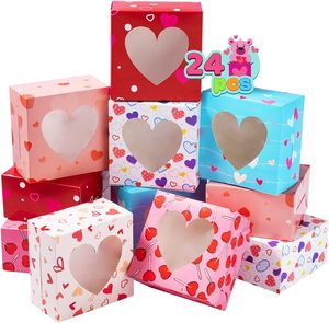 กล่องขนมวาเลนไทน์, กล่องคัพเค้กวันวาเลนไทน์, กล่องคุกกี้มีหน้าต่างสำหรับขนม<span class=keywords><strong>อบ</strong></span>ในวันหยุด, คุกกี้, โดนัท - Product Image 1