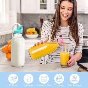 Prix d'usine – Bouchons distributeurs de lait en silicone – Couvercles de rechange avec bec verseur de diamètre standard pour Stanpac Libbey – Stockez votre maison - Product Image 3