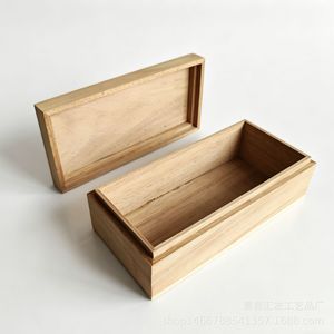 Solid Wood Storage <b>Box</b> For Jewelry Desktop Wooden Packaging <b>Box</b> Simple Top And Bottom Lid Cao County Manufacturer - Product Image 4