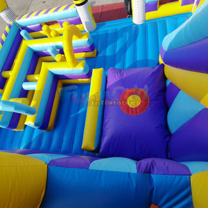 Parque de atracciones inflable grande al aire libre, parque de diversiones inflable Dr. Science Toxic Fun City - Product Image 4