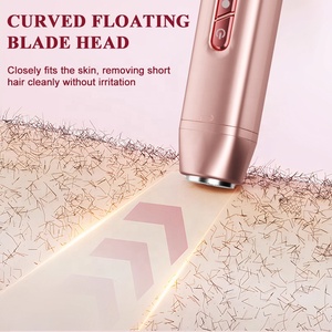 Tondeuse à cheveux électrique <span class=keywords><strong>rechargeable</strong></span> double tête 2 en 1 pour femme, <span class=keywords><strong>rasoir</strong></span> sans douleur pour l'épilation, <span class=keywords><strong>rasoir</strong></span> électrique pour le visage et le corps - Product Image 6