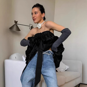 Nuevo Modelo Bdbh2026, <span class=keywords><strong>Chaleco</strong></span> Negro Elegante Estilo Retro Francés, Top sin Mangas para <span class=keywords><strong>Mujer</strong></span>, Diseño de Verano, Ropa Femenina - Product Image 5