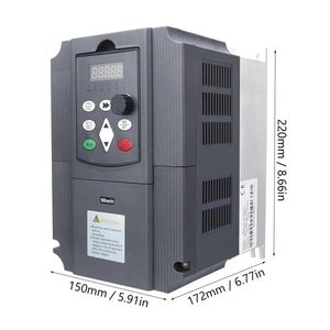 อุปกรณ์แปลงความถี่ Axauchoz 0.75-15KW เฟสเดียว 220V อินพุต 3 เฟส 220V 380V เอาต์พุต ควบคุมความเร็วมอเตอร์ - Product Image 2