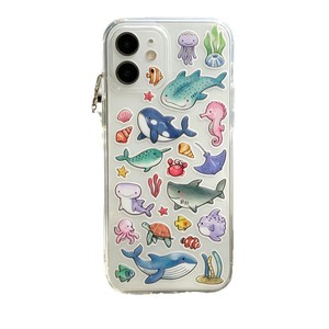 Pegatinas Transparentes <span class=keywords><strong>de</strong></span> Vida Marina, Calcomanías Decorativas Resistentes al Agua con Estampado en Caliente <span class=keywords><strong>para</strong></span> Manualidades Infantiles - Product Image 5