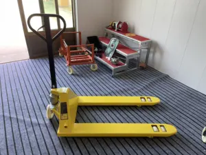 Lage Prijs Verkoop Hydraulische Nylon Wiel Pallet Hand Truck Voor Magazijn