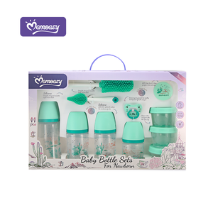 Super Promo Coffret Cadeau de Biberons pour Nouveau-Né 11 Pièces Incluant Biberon Anti-<span class=keywords><strong>Colique</strong></span> Goupillon pour Bébés Sucette avec Attache et Pot de Conservation pour Lait et Aliments - Product Image 5