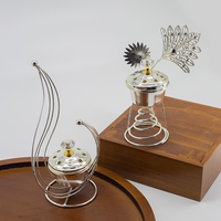 Décoration du Ramadan, étoile et lune en fer doré, cadeau islamique, brûleur d'encens creux, décoration de table pour la maison pour le festival du Ramadan