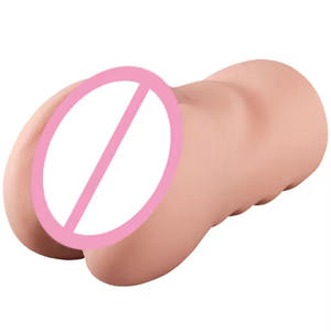 Juguetes Sexuales Masculinos, Vagina Realista de TPE, Copa de Masturbación, Estimulador Manual para Adultos con Diseño de Doble <span class=keywords><strong>Canal</strong></span> - Product Image 1