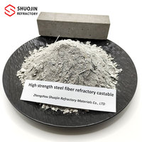 Matériau réfractaire coulé en fibre d'acier haute résistance, résistant à l'usure et à la corrosion, pour fours à haute température, avec service de découpe