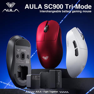 AULA SC900 Premium Gaming <b>Wireless</b> <b>Mouse</b>, Lightweight Replaceable Battery, Wired//2.4G Tri-Mode <b>Mouse</b> - Product Image 2