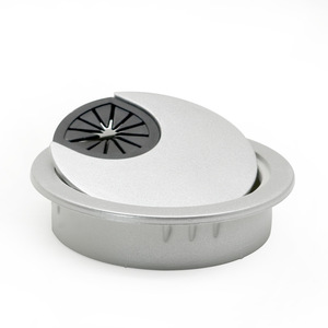 Abs Plastic Round Cable Box 50 53 60 80 Mm Button Closure For Office Desk Computer Desk Cover Durable - Product Image 2