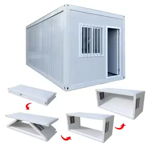 배송 접이식 조립식 주택 접이식 조립식 확장 가능한 쌓을 수있는 접이식 모바일 컨테이너 하우스