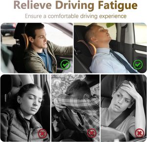 <span class=keywords><strong>Coussin</strong></span> pour le cou de la voiture 2 pièces, ultra confortable, doux, appuie-tête, améliore le confort de <span class=keywords><strong>conduite</strong></span> et de voyage, comme un nuage. - Product Image 6