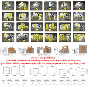 SEG Cadre en tissu 60x60cm Snap Aluminium 8 mm Bord CE 4-Day EU - Product Image 4