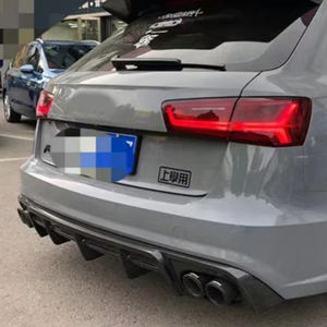 2016-2018 édition <span class=keywords><strong>A6</strong></span> S6 lèvre de pare-chocs arrière pour <span class=keywords><strong>AUDI</strong></span> mise à niveau Premium Kit de carrosserie en Fiber de carbone sortie d'usine véritable lèvre arrière en Fiber de carbone - Product Image 5