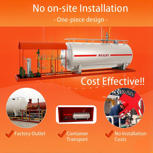 Estación de Llenado de GLP Montada <span class=keywords><strong>en</strong></span> Plataforma Yuner con Bomba de Paletas para el Mercado de Nigeria, Recarga de Cilindros de Gas para Cocinar - Product Image 2