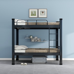 Металлическая двухъярусная кровать Homniture из прочной стали для общежитий, хостелов и школ - Product Image 4