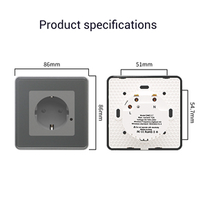 Tuya thông minh 10A 250V EU tiêu chuẩn Alexa kích hoạt Ổ cắm điện Đức Ổ cắm điện cắm Wifi điều khiển từ xa tường Ổ cắm thông minh - Product Image 6