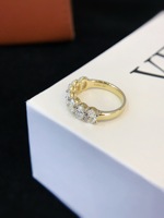 IGI-Zertifizierter 14k 18k Ovaler Labor-Diamant Eternity Ring Klassischer Stil Hochzeit Jubiläum Gelbgold Damenring