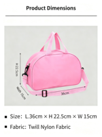 Sac à dos de danse pour danseurs, idéal pour l'entraînement, les cours, les spectacles, les récitals, la pratique, avec logo personnalisé imprimé