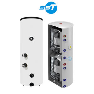 Tanque Tampão De Armazenamento De Água Quente Doméstica De Aço Inoxidável Com Trocador De Calor Tanque Tampão Da Bomba De Calor Tanque Tampão - Product Image 1