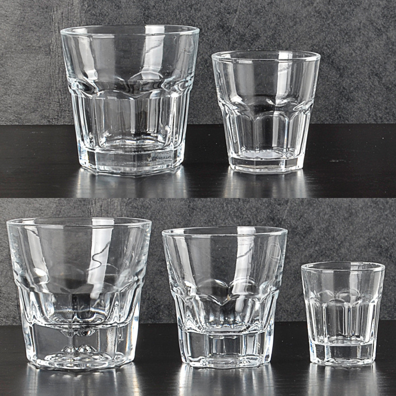45ml Water  thick bottom water drop shot glass mini wine glass