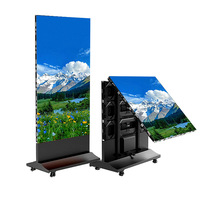Écran d'affichage pliable LED P1.86, peut être assemblé, affichage double face, écran publicitaire pliable portable