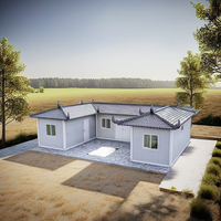 Nouvelle conception de maison préfabriquée en kit, maison conteneur préfabriquée détachable de 20 pieds avec toit en pente pour cour