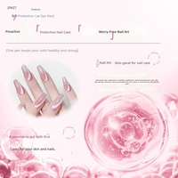 Nouveau Stylo Nail Art PAZT Armor 6-en-1 Multicolore Effet Œil de Chat, Gel de Base et de Finition Non-Aviliant pour Salons de Manucure 2026