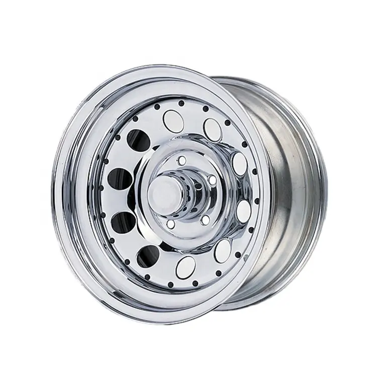 High Profile Widely Used Chrome Rims 4 × 4 Trailer Wheels 15x5j
