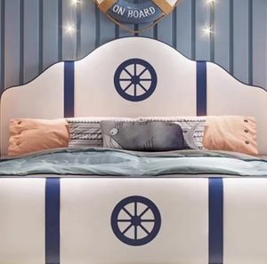 Letto a tema pirata per bambini, letto singolo in silicone morbido importato per ragazzi, di piccole dimensioni - Product Image 6