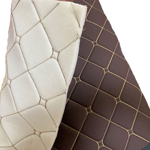 Siège de voiture antidérapant en cuir synthétique broderie artificielle en cuir matelassé pour les <span class=keywords><strong>services</strong></span> de siège en cuir de voiture - Product Image 2