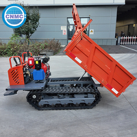 Mini-dumper sur chenilles agricole diesel, transporteur sur chenilles de 1 tonne, camion-chargeur à vendre, neuf ou d'occasion, pour la construction