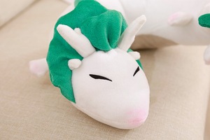 Cuscino Peluche Drago Bianco <span class=keywords><strong>del</strong></span> Film Giapponese, Simpatico Cuscino Morbido per il Collo Haku - Product Image 6