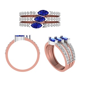 Sortie d'usine prix de gros ovale forme ronde bagues en diamant pour les femmes bijoux fins laboratoire fait bague en diamant - Product Image 1