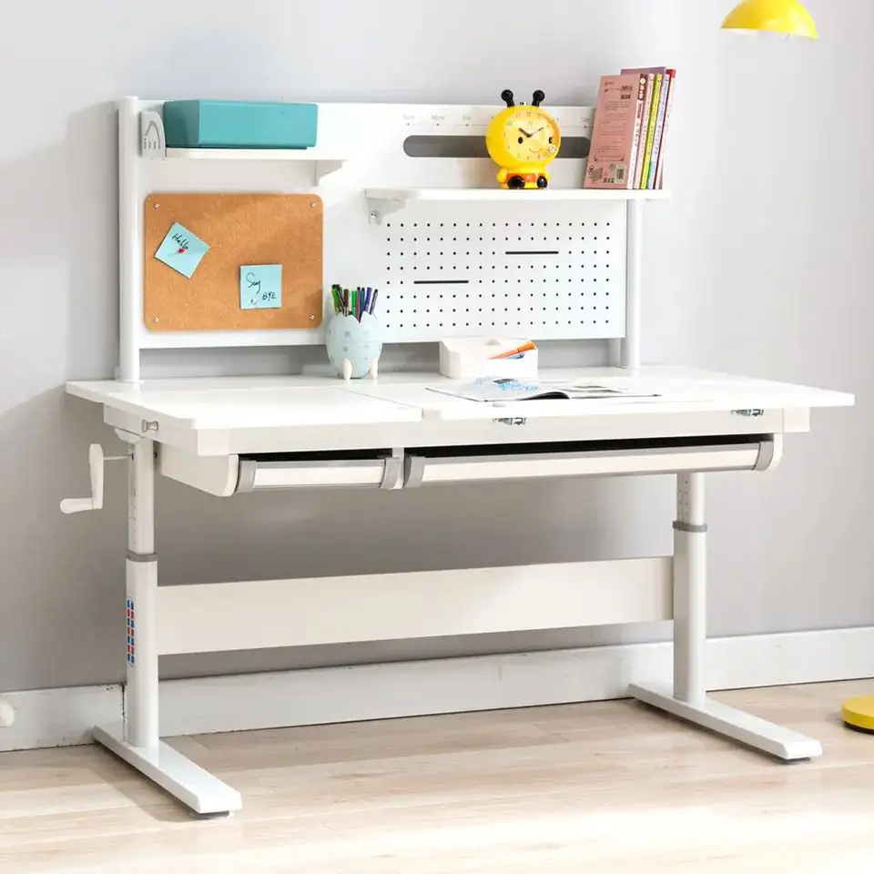 Vendita calda bambini che imparano scrivania mobili per la casa heavy duty regolabile in altezza bambini scuola ergonomica studio tavolo e sedie set