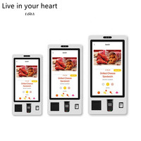 Kiosque de commande automatique à écran tactile avec fonction SDK, caisse de supermarché, écran tactile capacitif 10 points, système d'exploitation Windows/Android, garantie de 2 ans