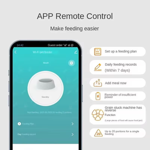 4L 6L với HD máy ảnh tự động vật nuôi trung chuyển mèo và thức ăn cho chó tự động quả thích hợp cho hai con vật cưng Mèo con chó ăn thức ăn từ xa - Product Image 4