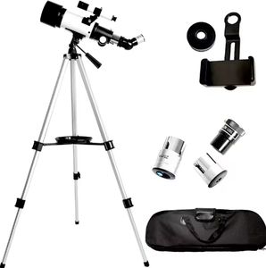 Télescope réfracteur astronomique 400 mm/70 mm - FMC pour enfants débutants avec trépied en métal, adaptateur pour <span class=keywords><strong>téléphone</strong></span>, télécommande <span class=keywords><strong>sans</strong></span> <span class=keywords><strong>fil</strong></span> - Product Image 6