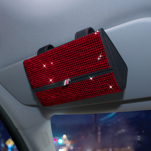 Lmamba Sang Trọng Kim Cương Da Sunglasses Bag Bling Kính Mát Pha Lê Trường Hợp Phụ Nữ Tùy Chỉnh Hộp Cho Shades - Product Image 4