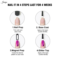 Lot de 2 vernis gel de voyage, emballage blister, couleur personnalisable, vernis gel UV effet œil de chat pour techniciennes professionnelles