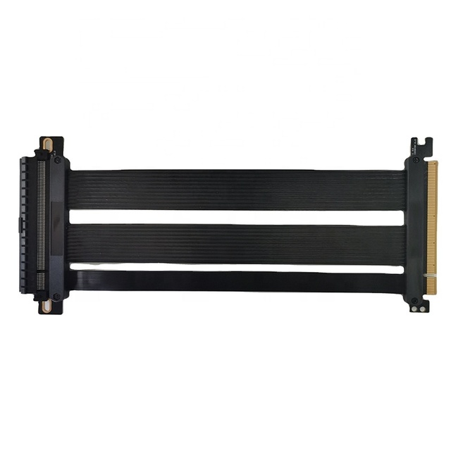 PCIE 4.0 180 Degree Dual Reverse Extension Cable GEN 4 22cm Riser Cable Pcie for Graphics Card PCI-Express X16